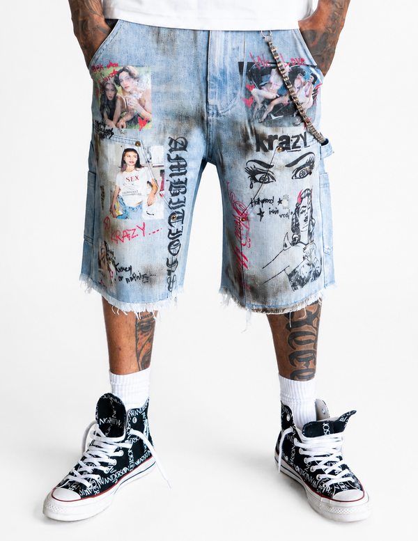 Fck* It Jean Shorts