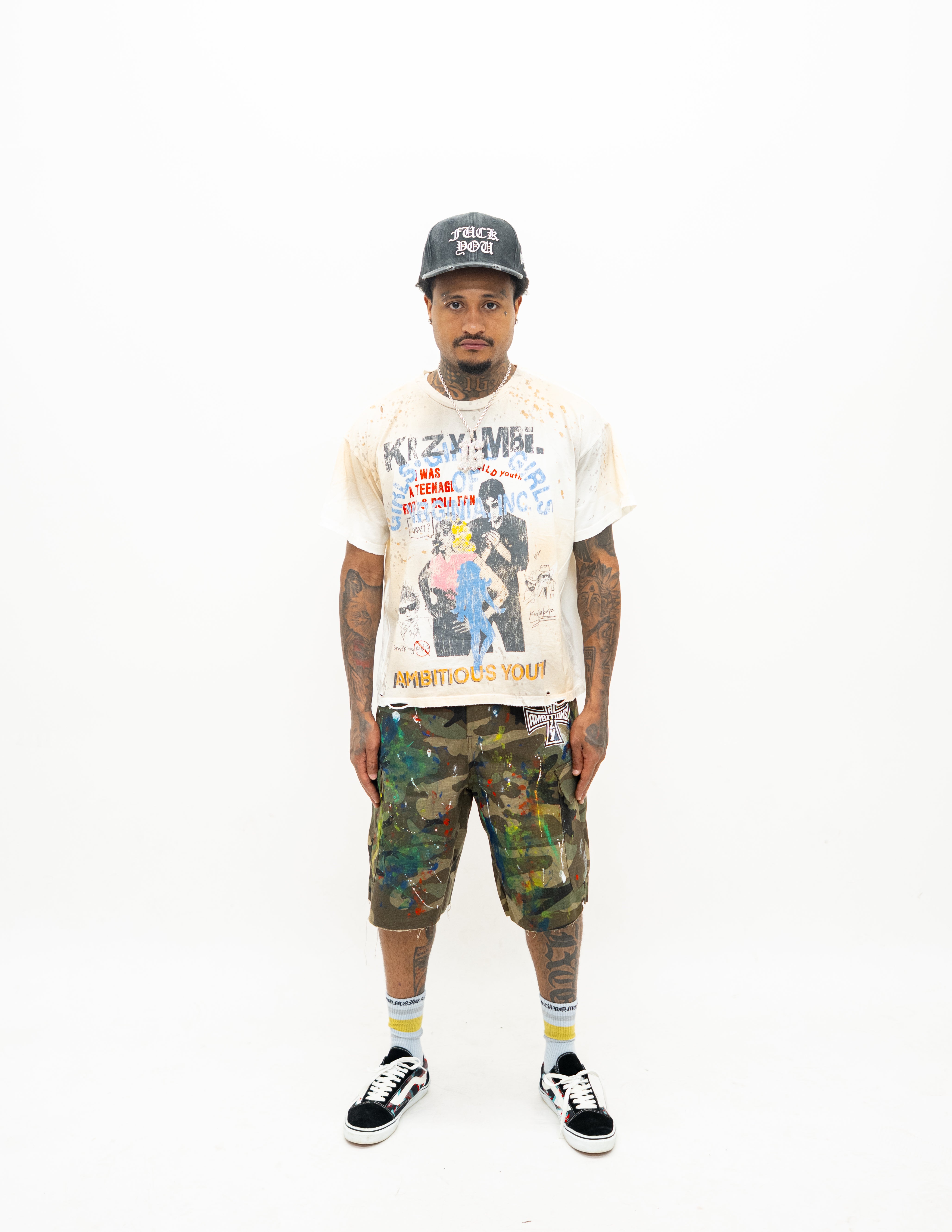 Painted Camo Shorts-thumbmail-5